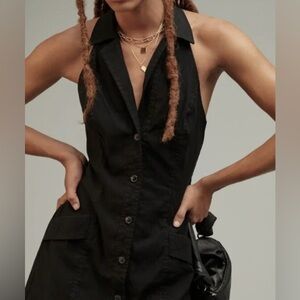 Anthropologie Black and White Polka Dot Dress